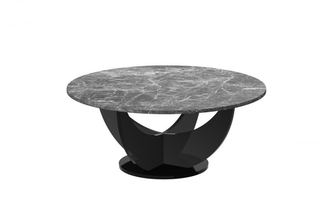 CAPRI 100 round coffee table (high gloss/different colours)